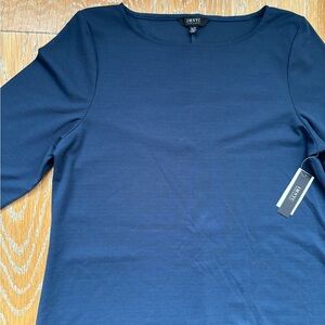 Isaac Mizrahi Blue Long Sleeve Dress